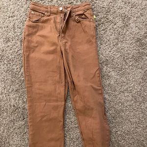 Burnt Orange/ Light brown boyfriend jeans